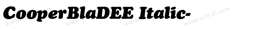 CooperBlaDEE Italic字体转换